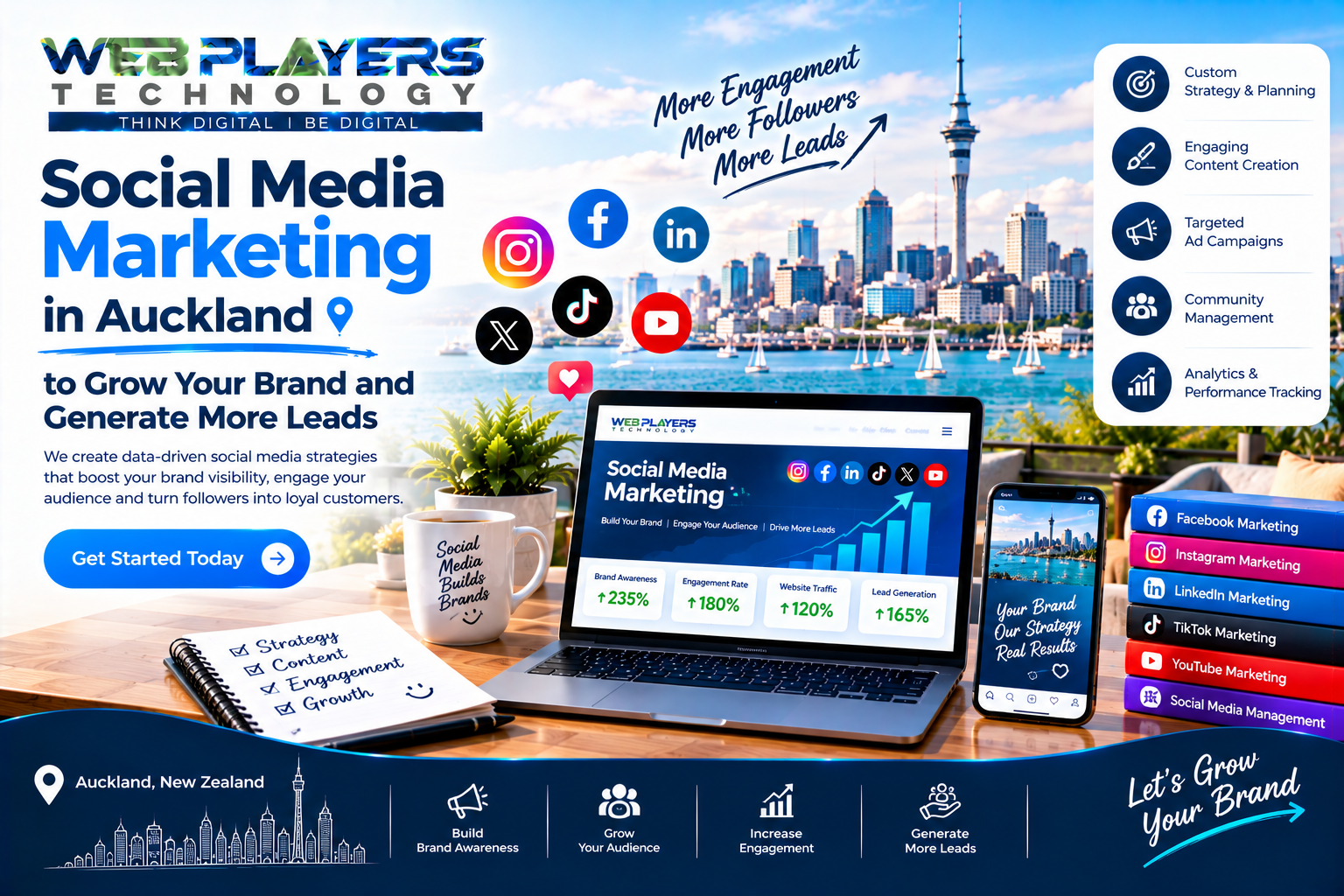 Social Media Marketing in Auckland to Grow Your Brand and Generate More Leads